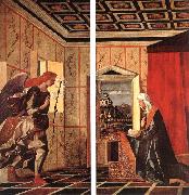 BELLINI, Giovanni Angel Announcing and Virgin Announciated uiol china oil painting reproduction